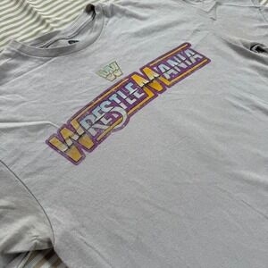 2 FOR $20 DEAL / WWE WrestleMania Retro Logo 2013 Tshirt Wrestling Mens Large